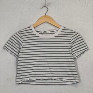 Cotton On Sage Green Striped Baby Tee XS